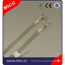 Cable de extensión del termopar Tipo KX-FG / FG / CUB / TEF-2x6 / 0.3